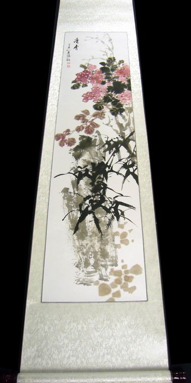寫意花鳥畫四條屏