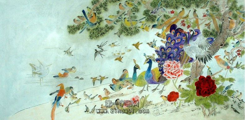 百鳥朝鳳圖