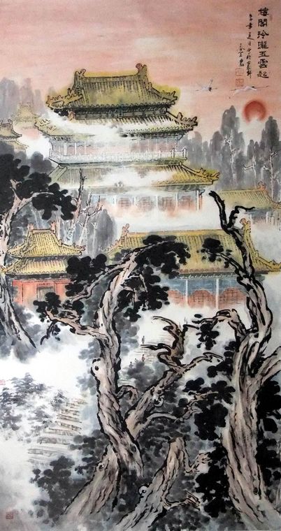 六尺豎幅名家山水畫